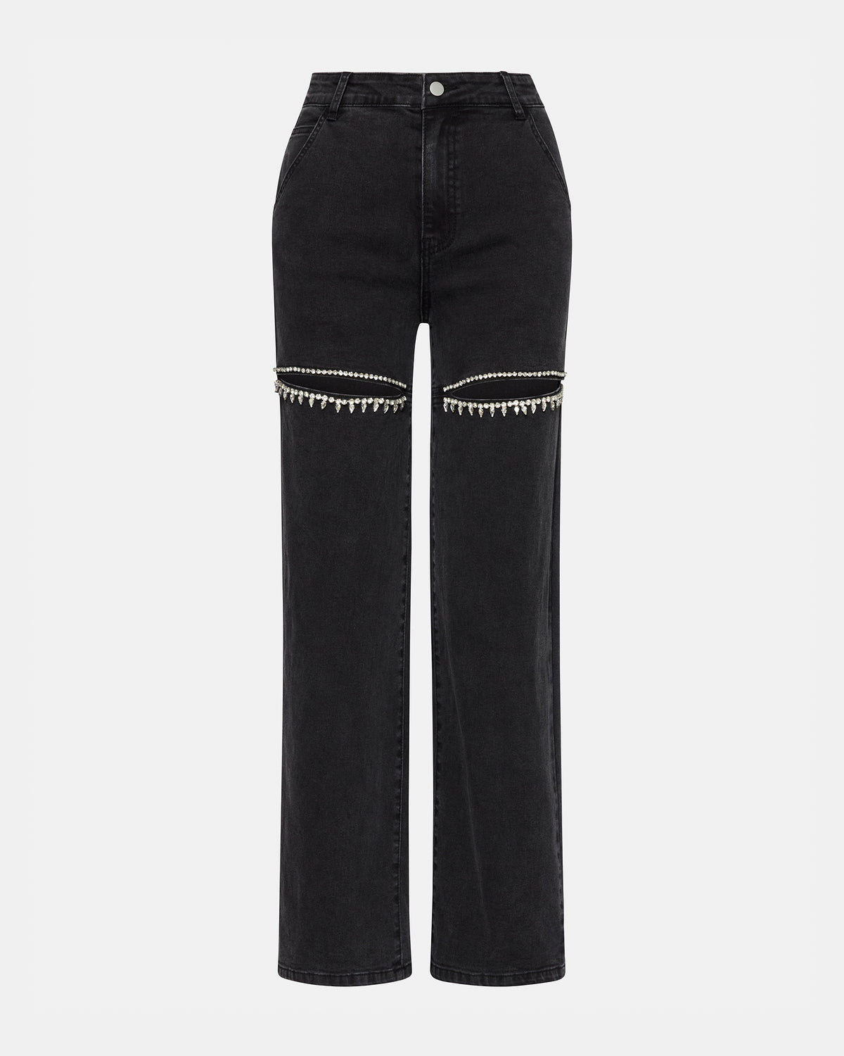 TAYLOR Jean Black Women's Cutout Jeans - Steve Madden