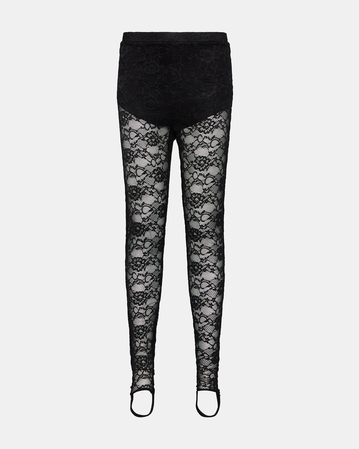 SANDRINE Black Lace Mesh Women's Pant - Steve Madden