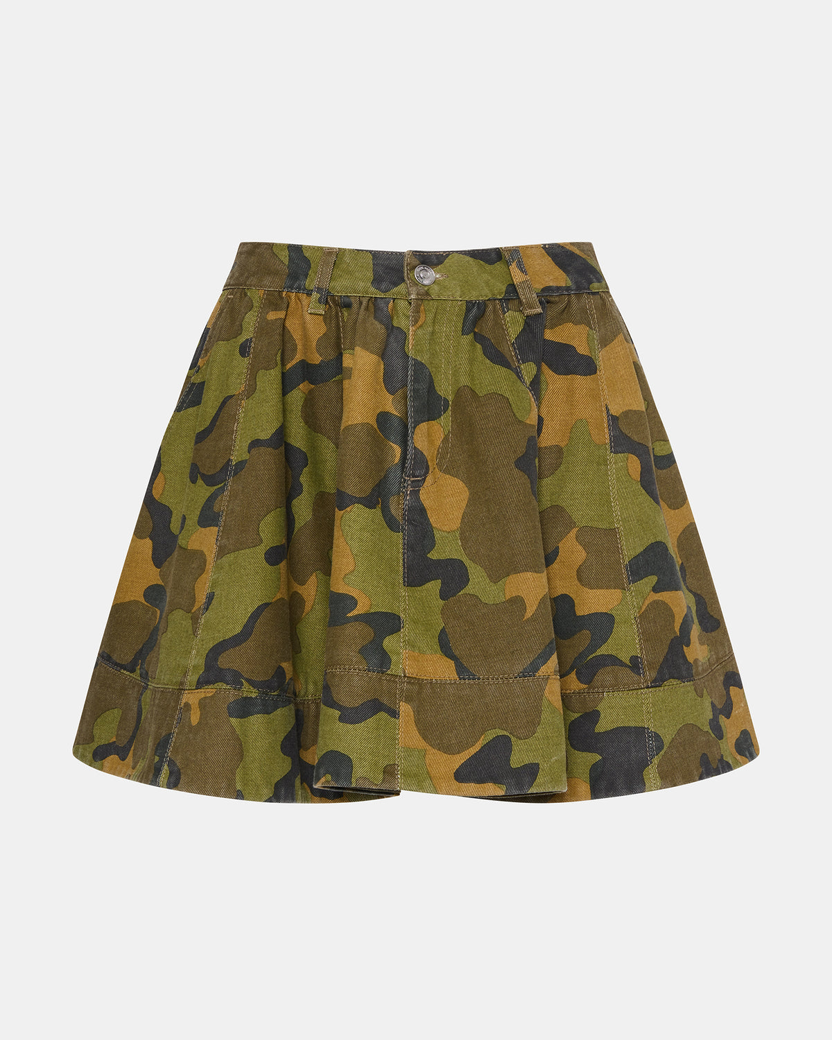 SLOAN Camouflage Mini Denim A-Line Women's Skirt - Steve Madden