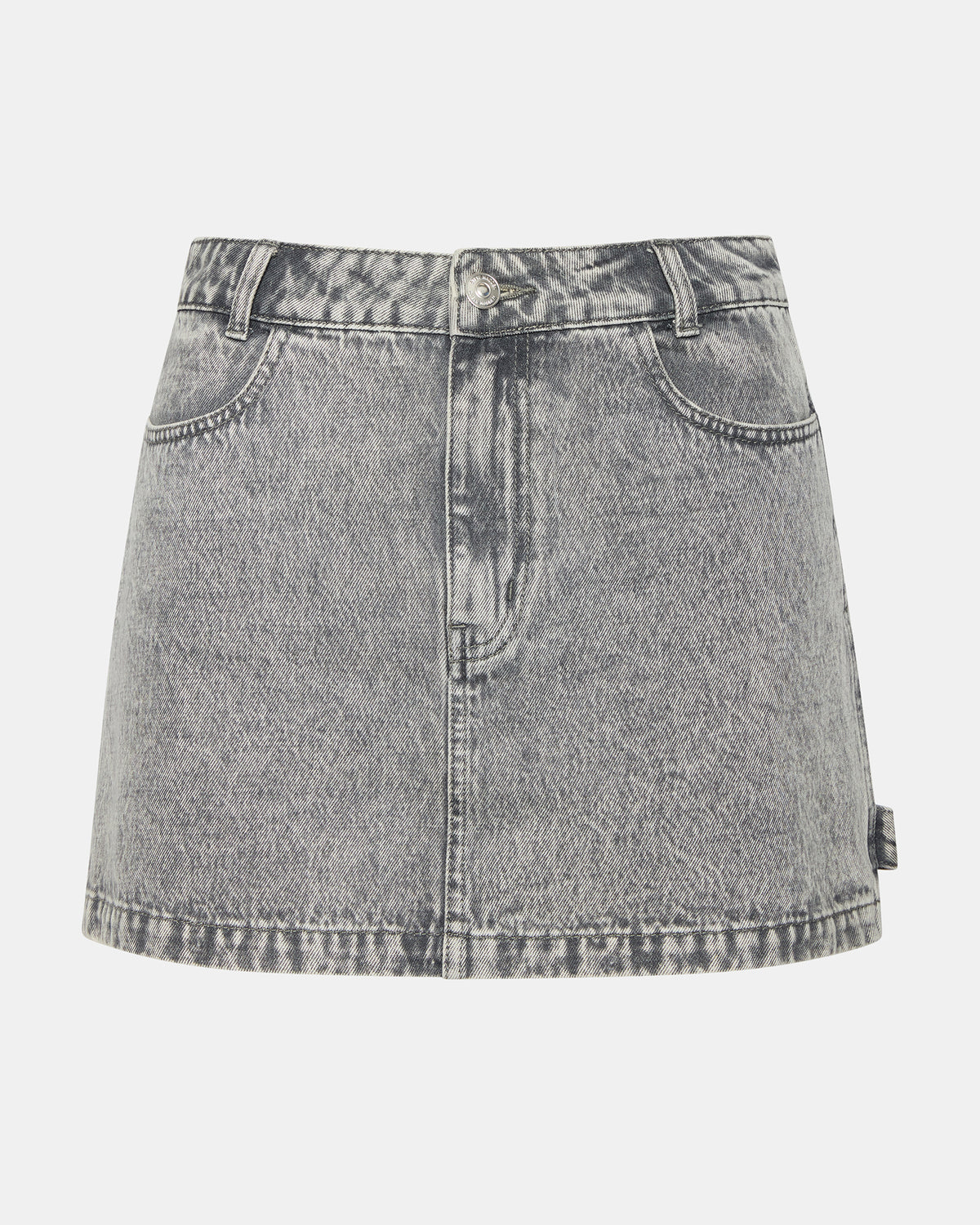 ABACO Light Grey Women's Denim Skirt - Steve Madden