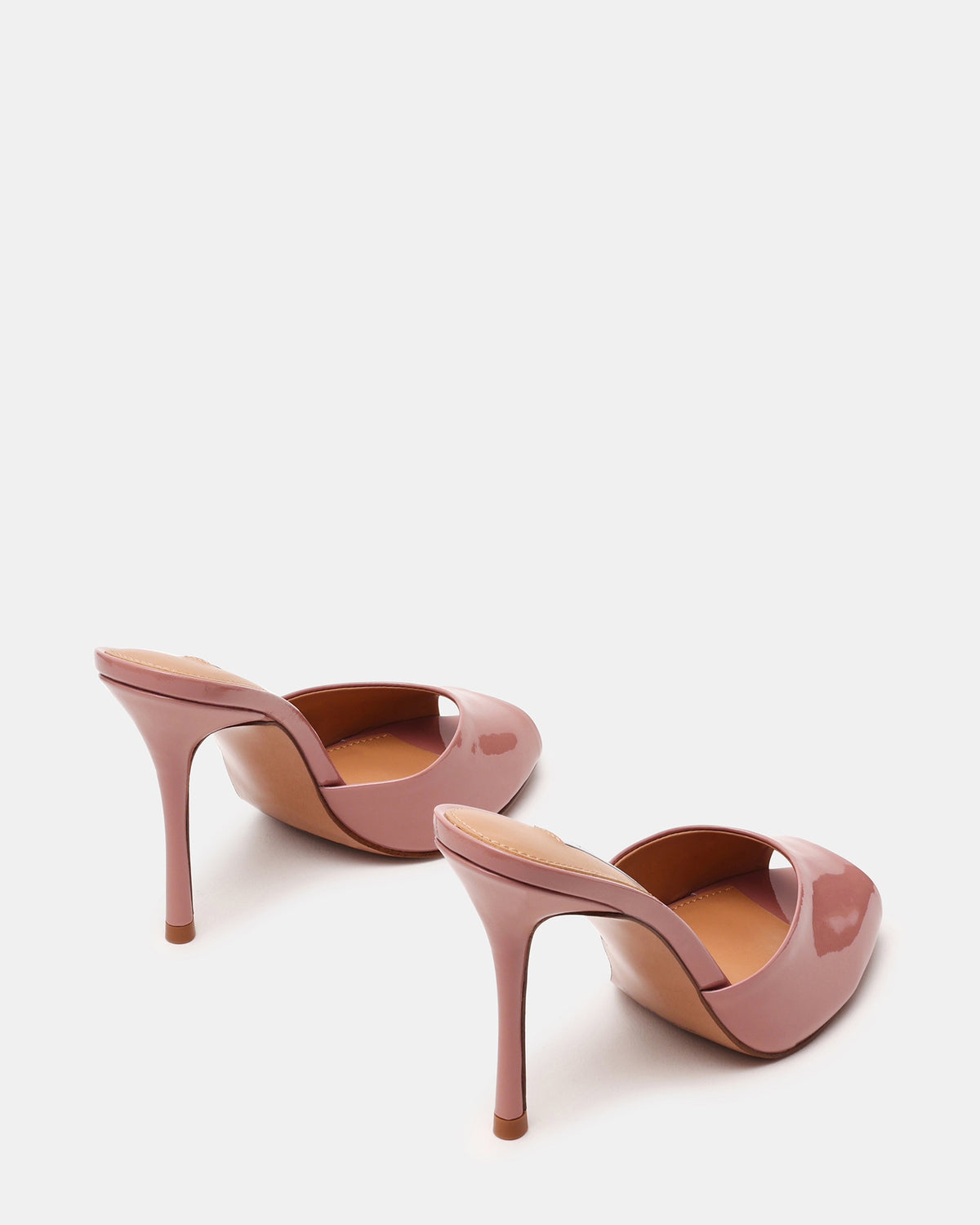 PRIYA Dark Blush Patent Mule Women's Heel - Steve Madden