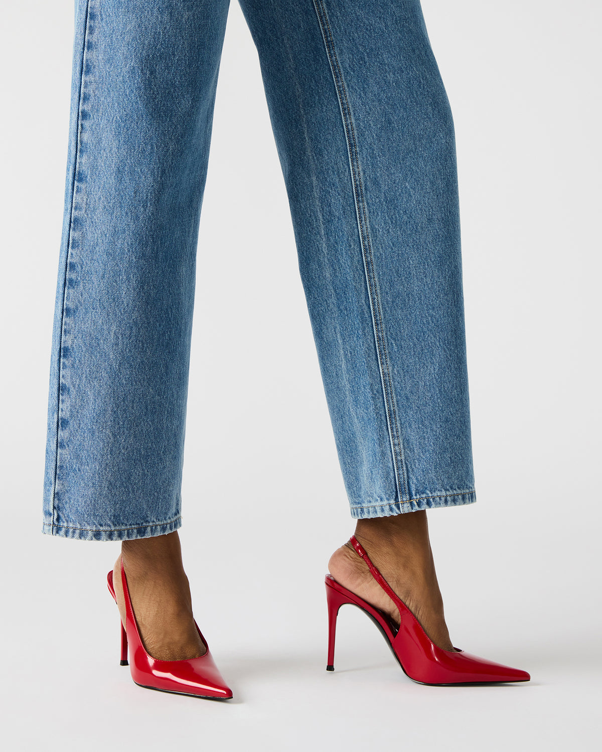 REYES Red Slingback Stiletto Pointed-Toe Pump Women's Heel - Steve Madden