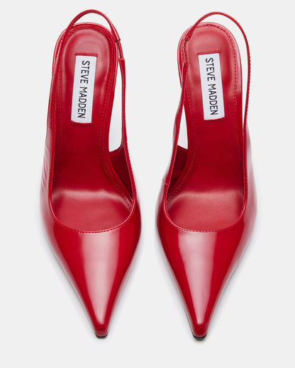 REYES Red Slingback Stiletto Pointed-Toe Pump Women's Heel - Steve Madden