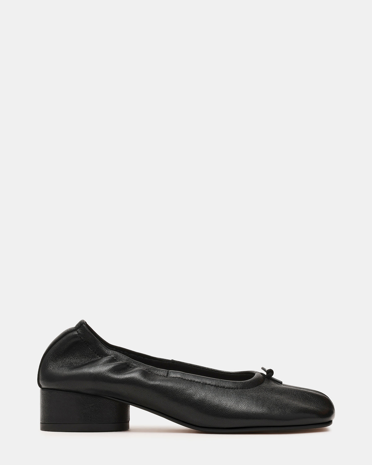 CYRA Black Leather Split Toe Tabi Women's Heel - Steve Madden