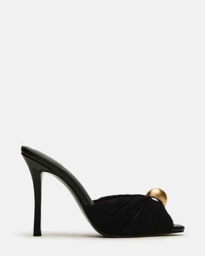 PRIYA Black/Gold Mule Women's Heel - Steve Madden