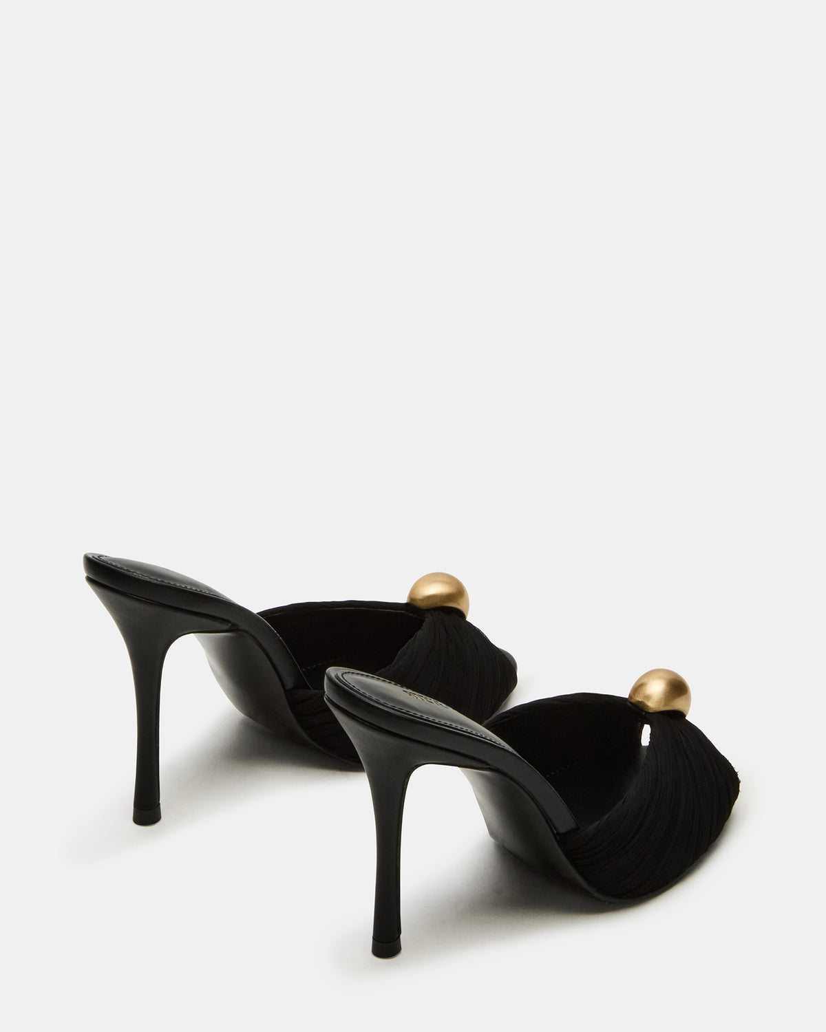 PRIYA Black/Gold Mule Women's Heel - Steve Madden