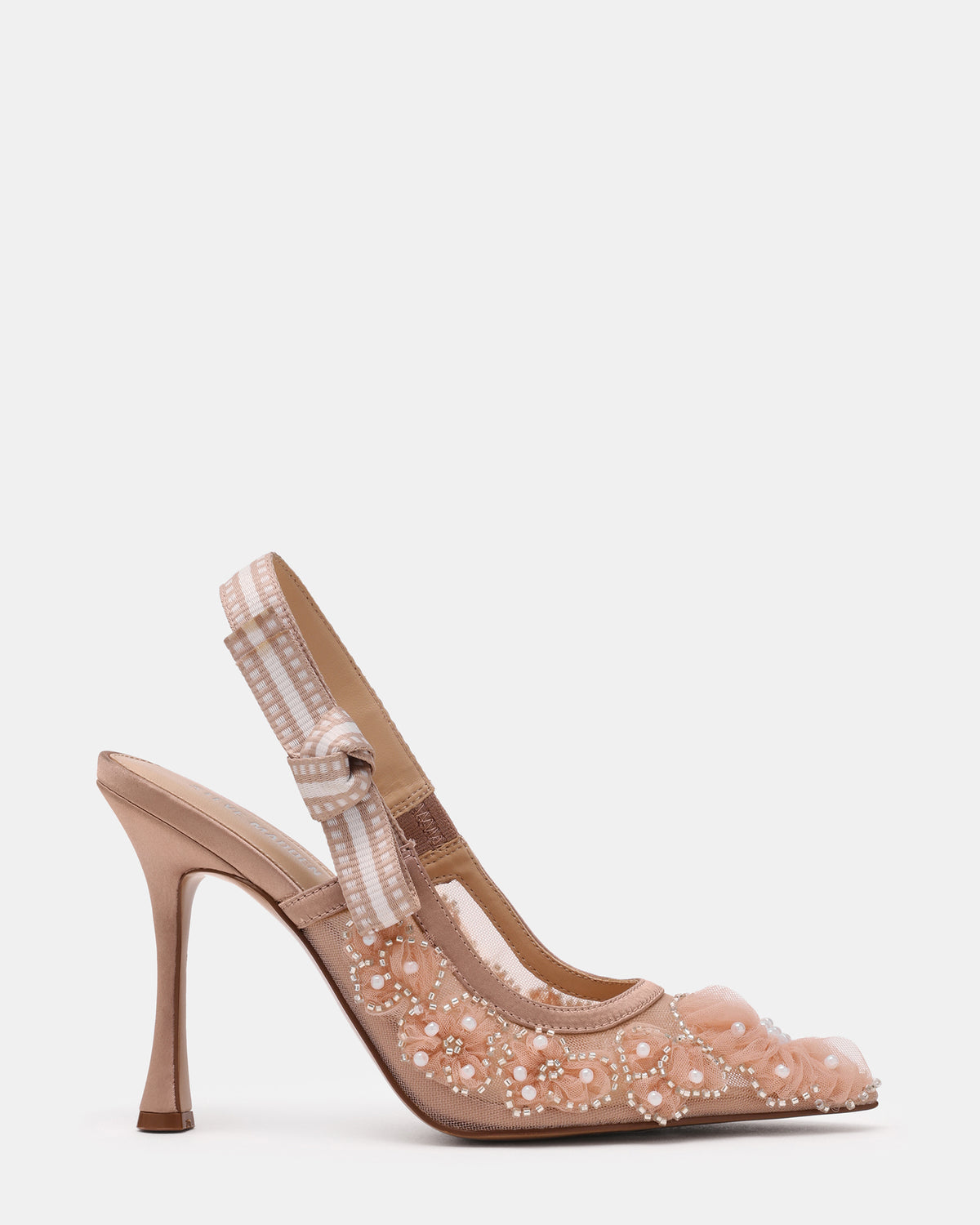 BRI Mesh Blush Slingback Pump Women's Heel - Steve Madden