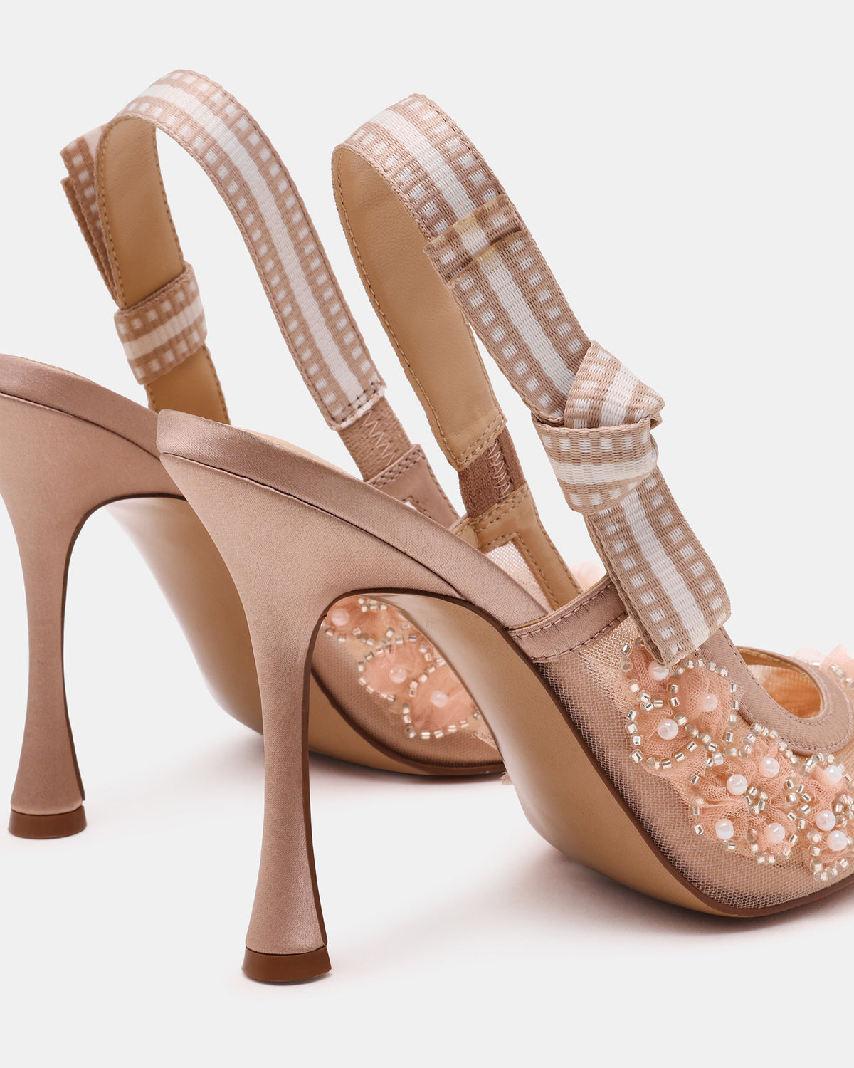 BRI Mesh Blush Slingback Pump Women's Heel - Steve Madden