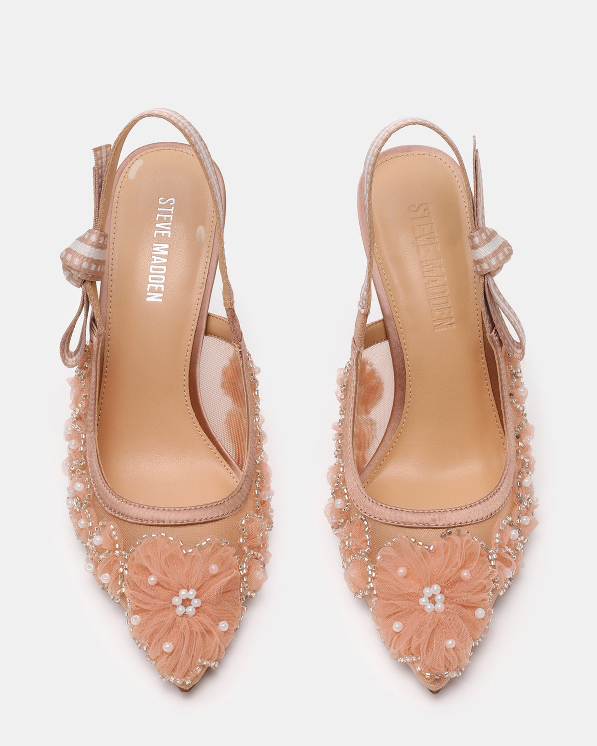 BRI Mesh Blush Slingback Pump Women's Heel - Steve Madden