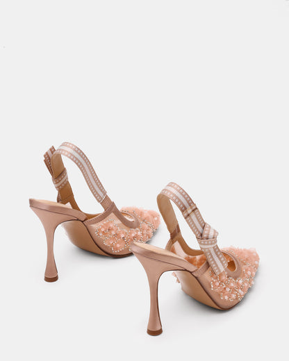 BRI Mesh Blush Slingback Pump Women's Heel - Steve Madden