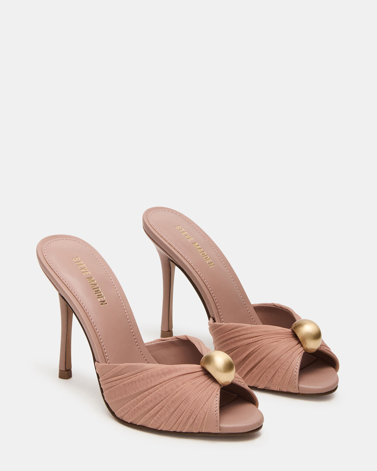 PRIYA Mocha/Gold Mule Women's Heel - Steve Madden