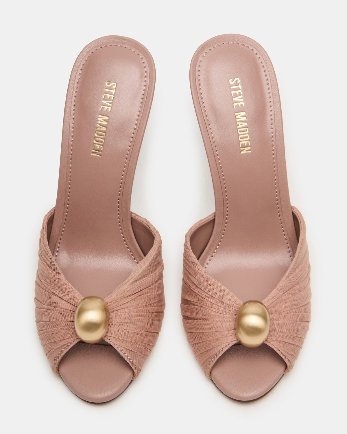PRIYA Mocha/Gold Mule Women's Heel - Steve Madden