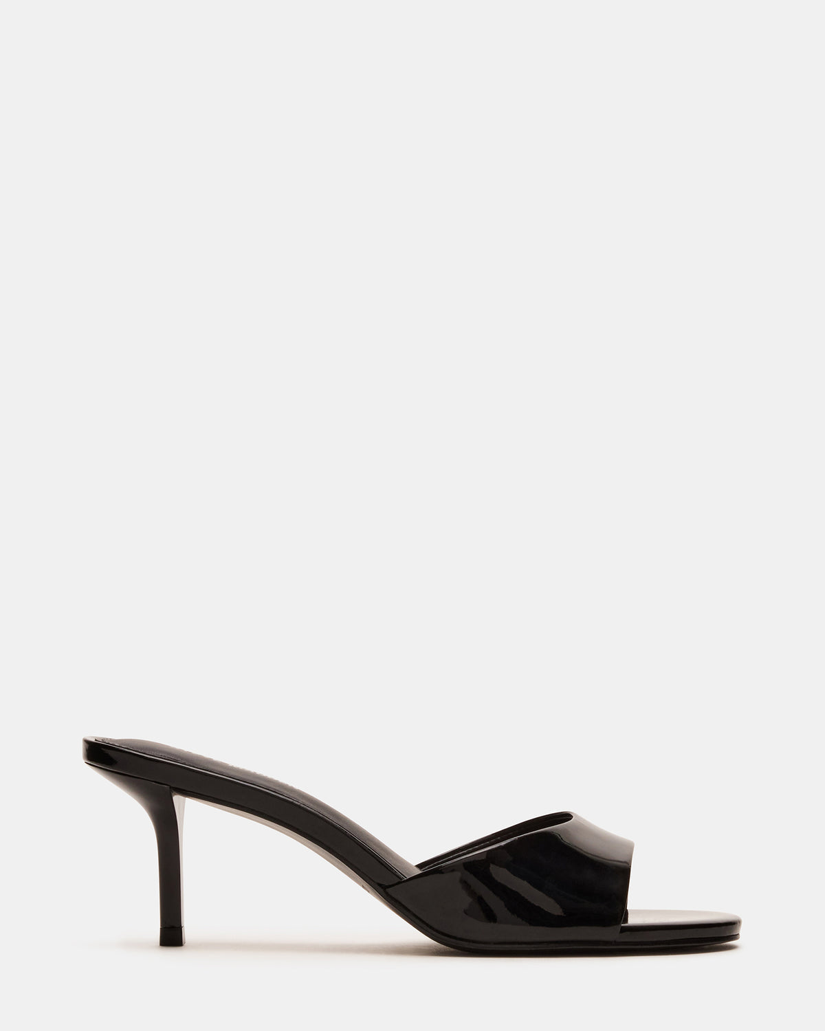 KENDRIX Black Leather Women's Mule Heel - Steve Madden