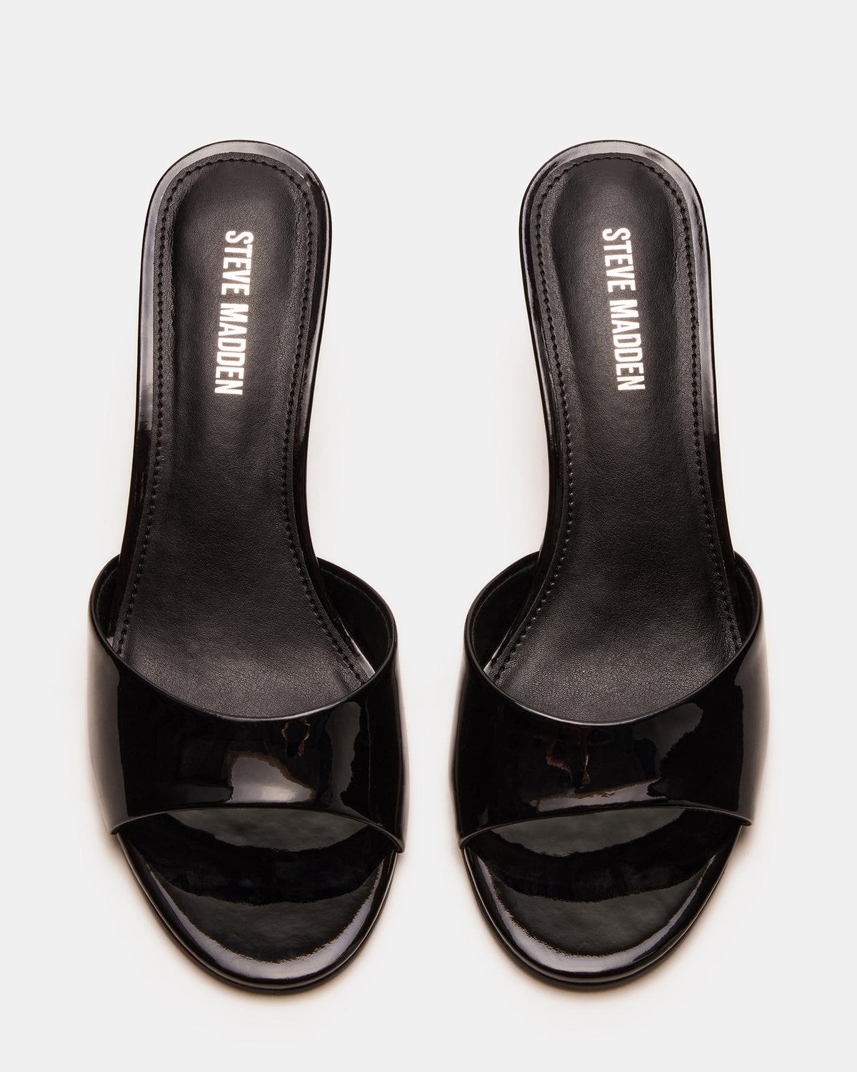 KENDRIX Black Leather Women's Mule Heel - Steve Madden
