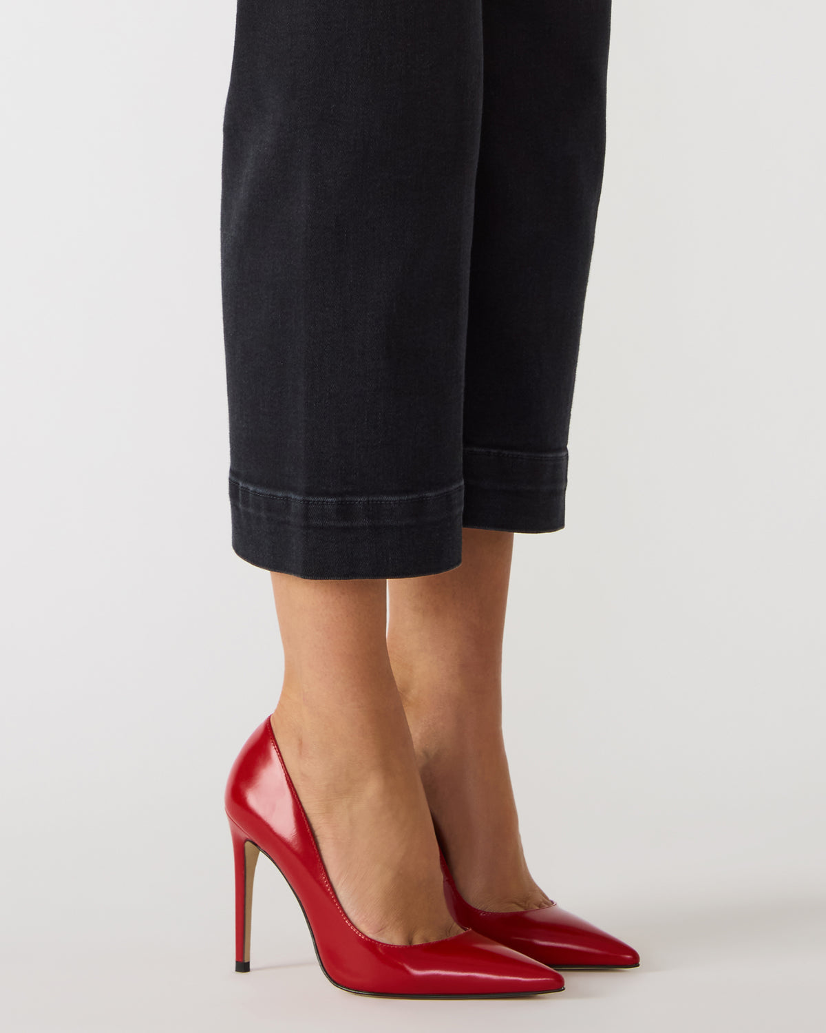 NOIR Red Leather Pointed-Toe Stiletto Pump Women's Heels - Steve Madden