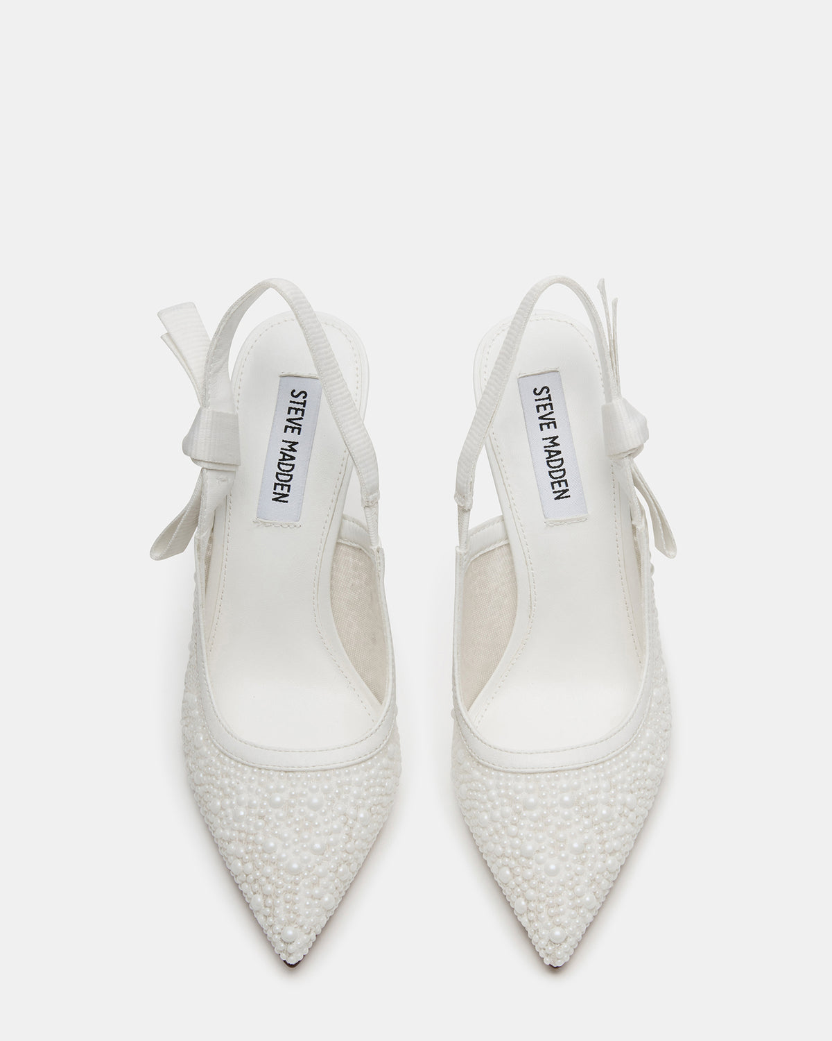 BRI White Lace Slingback Pump Women's Heel - Steve Madden