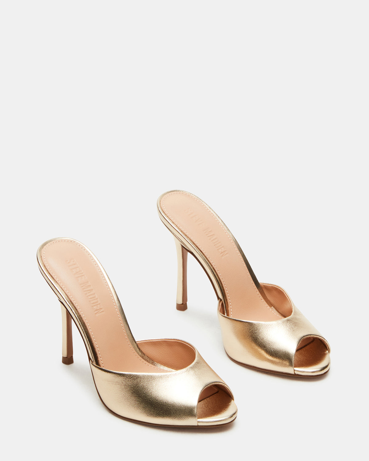 PRIYA Gold Leather Women's Mule - Steve Madden