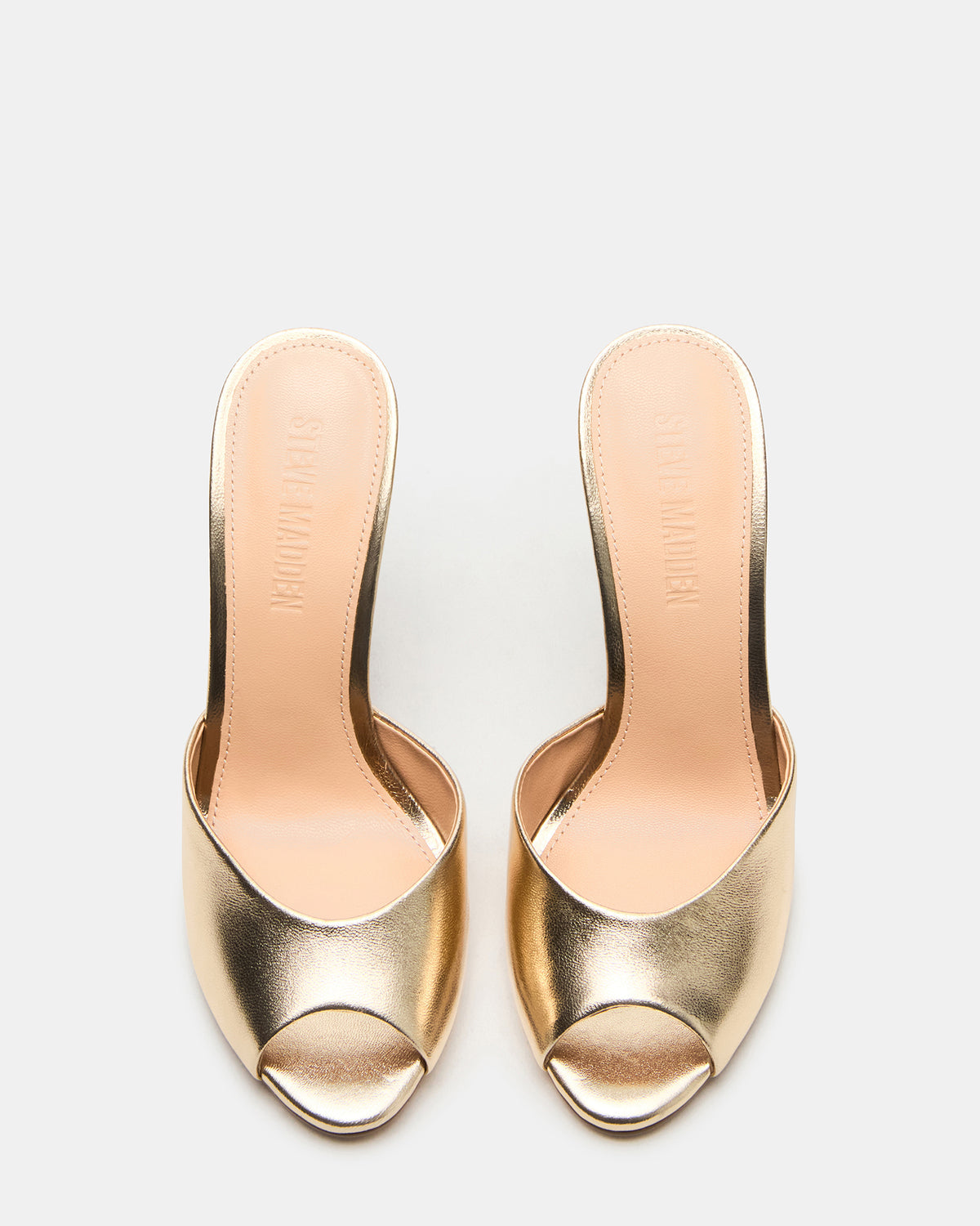 PRIYA Gold Leather Women's Mule - Steve Madden