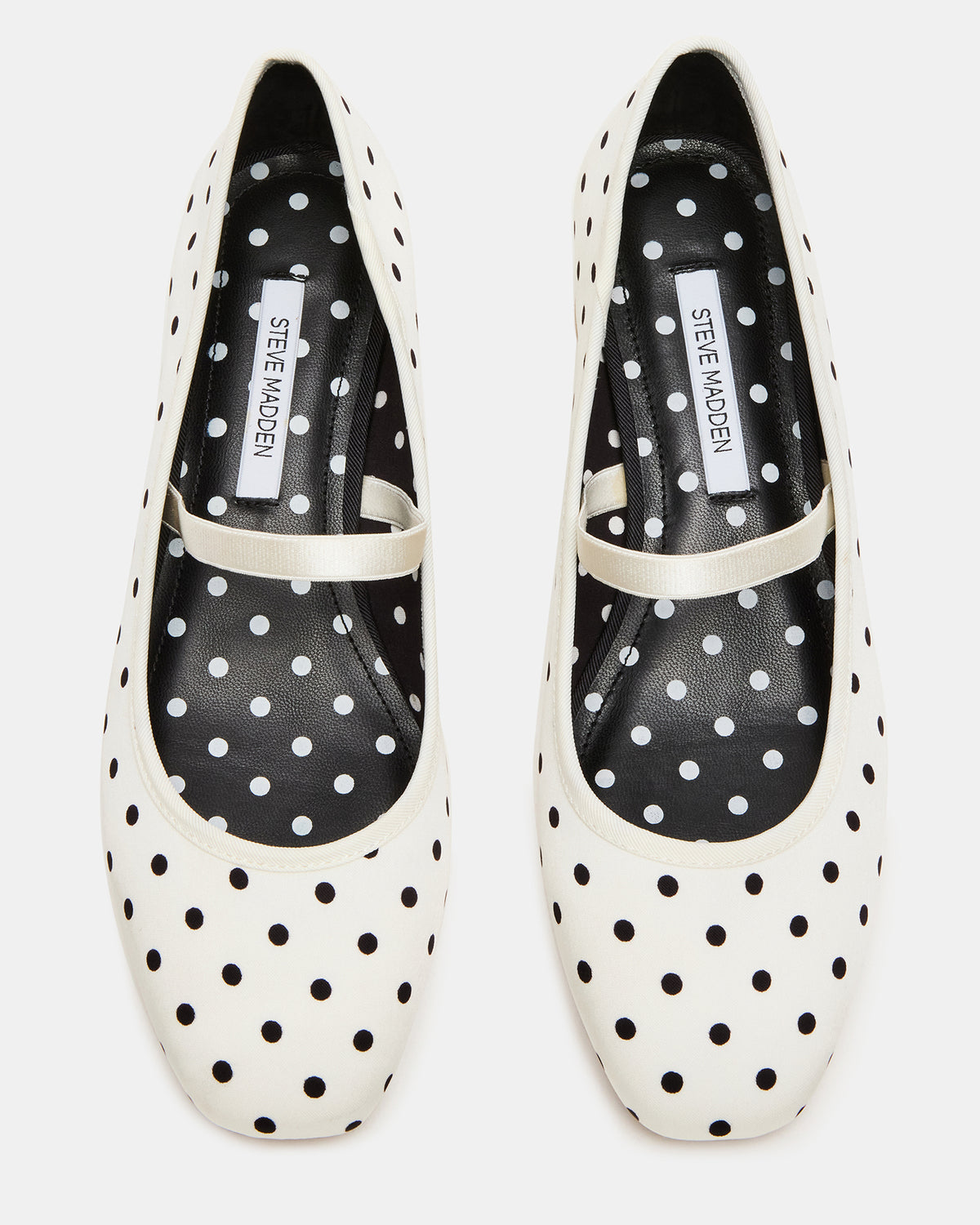 MURAL Polka Dot Mary Jane Block Heel Square-Toe Women's Heel - Steve Madden