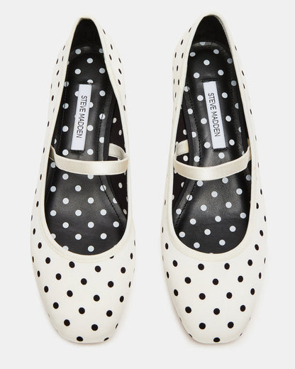 MURAL Polka Dot Mary Jane Block Heel Square-Toe Women's Heel - Steve Madden
