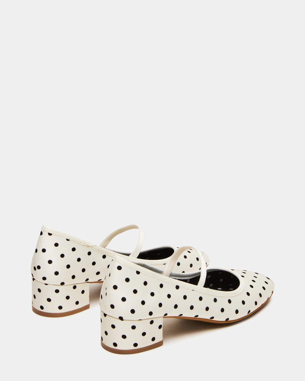 MURAL Polka Dot Mary Jane Block Heel Square-Toe Women's Heel - Steve Madden