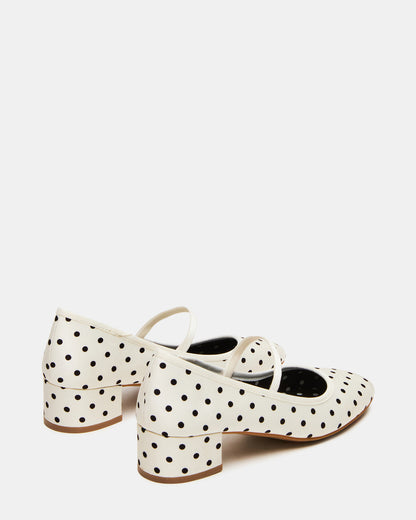 MURAL Polka Dot Mary Jane Block Heel Square-Toe Women's Heel - Steve Madden