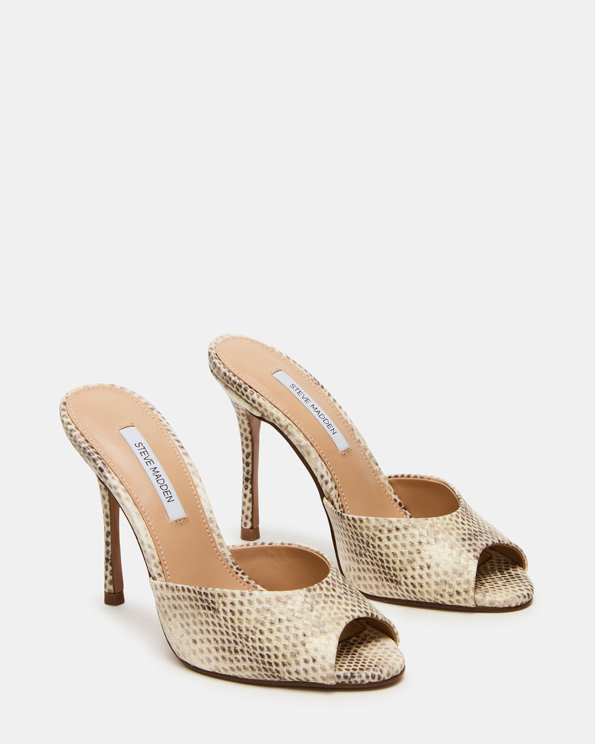 PRIYA Natural Snake Mule Women's Heel - Steve Madden