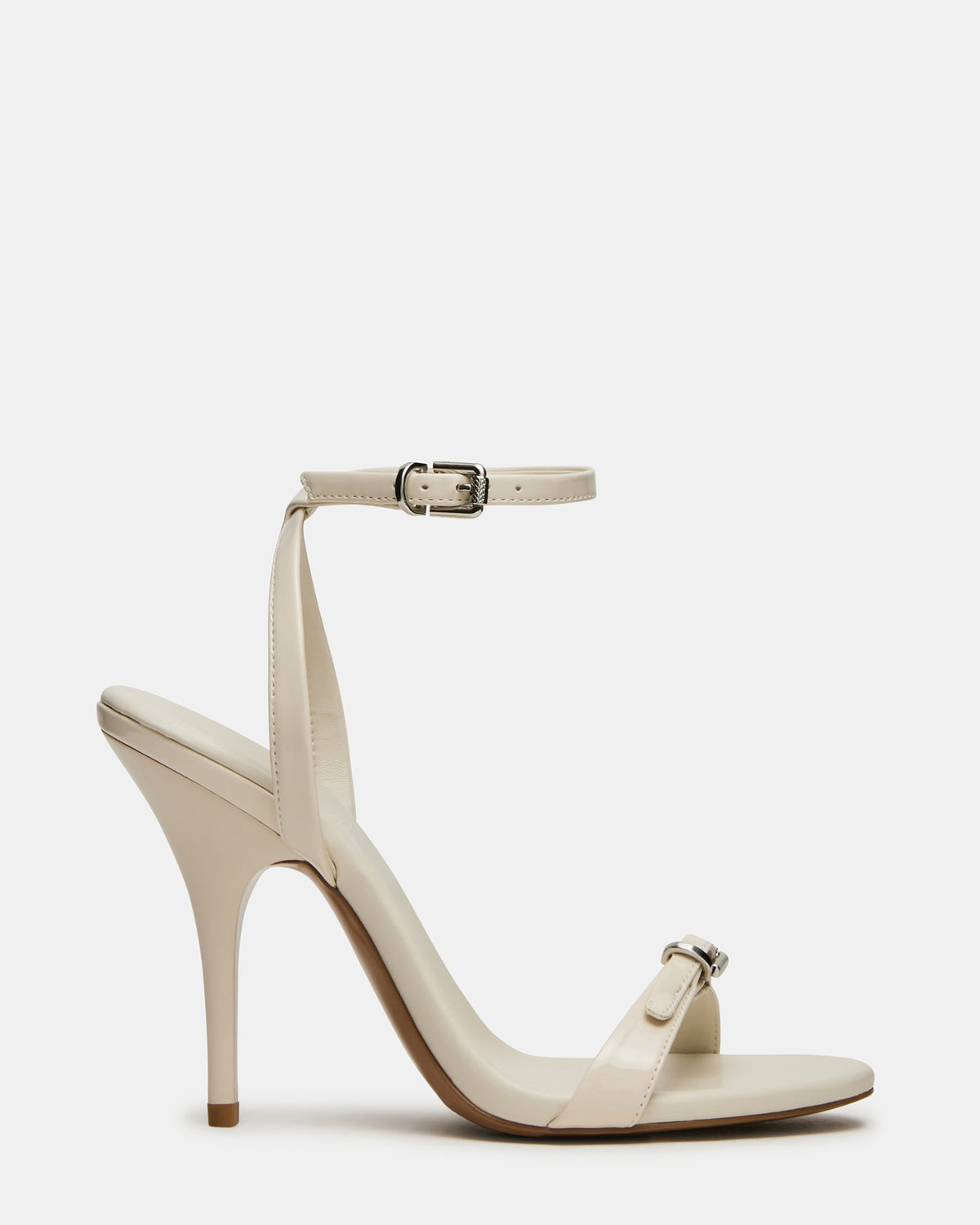 FOXX Bone Patent Strappy Stiletto Open-Toe Women's Heel - Steve Madden