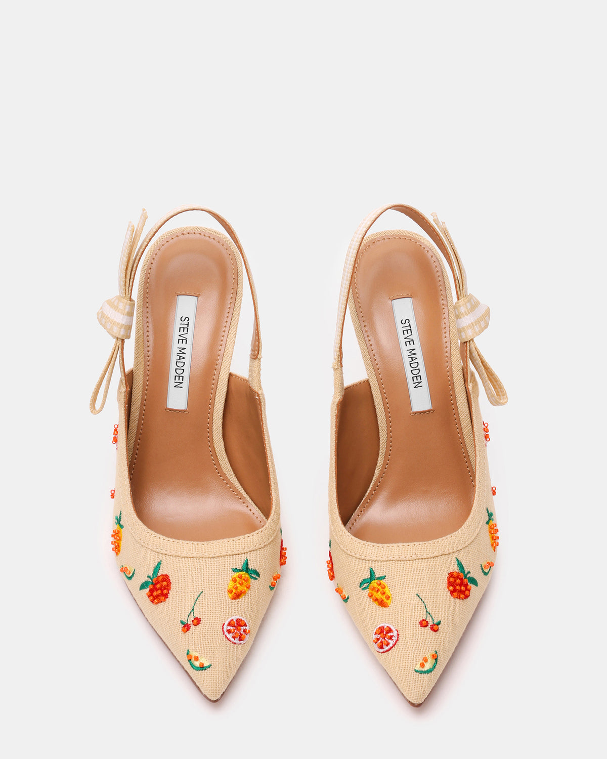 BRI Raffia Fruit Multi Slingback Pump Women's Heel - Steve Madden