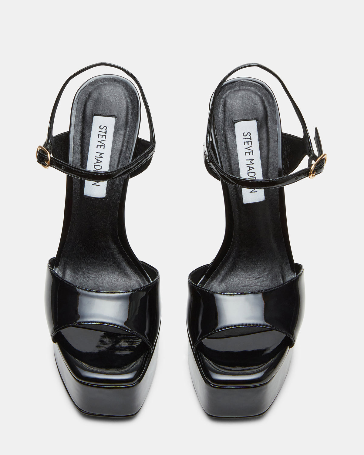 COLOGNE Black Patent Platform Stiletto Women's Heel - Steve Madden