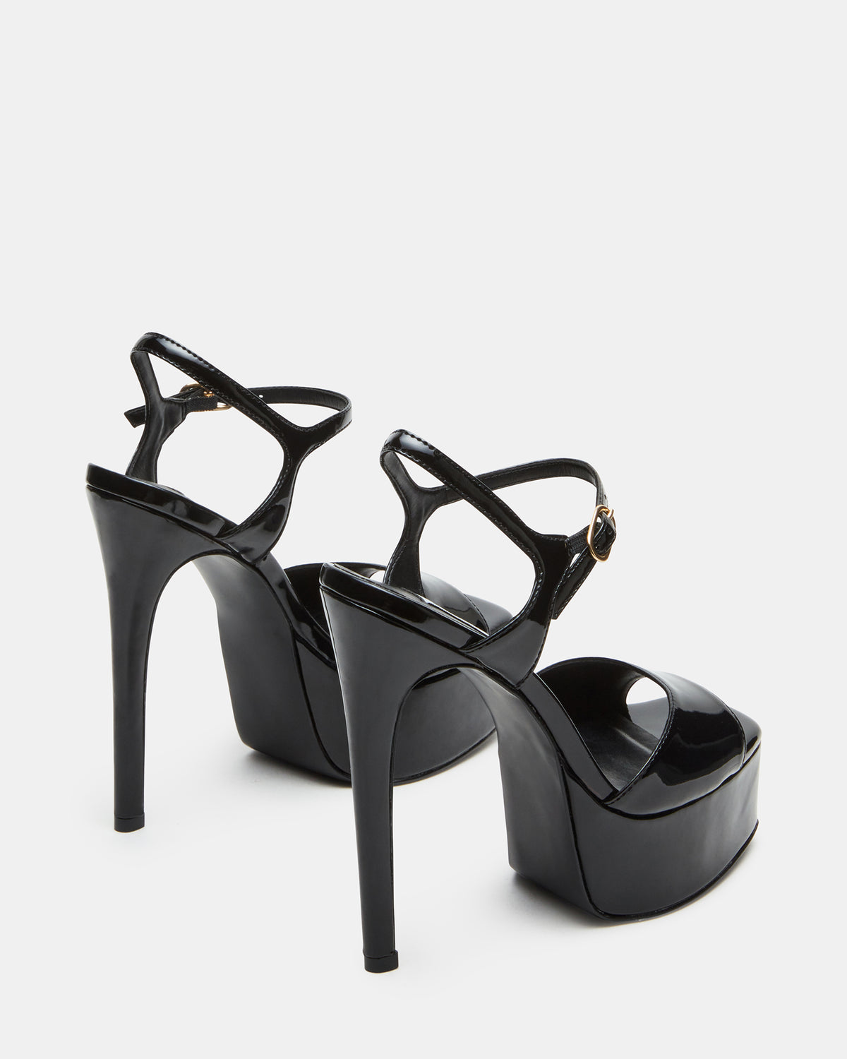 COLOGNE Black Patent Platform Stiletto Women's Heel - Steve Madden