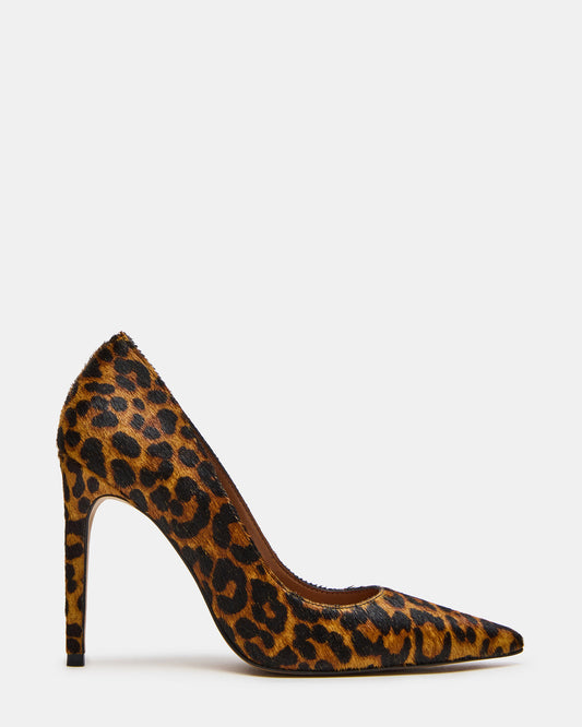 NOIR Leopard Pointed-Toe Stiletto Pump Women's Heels - Steve Madden