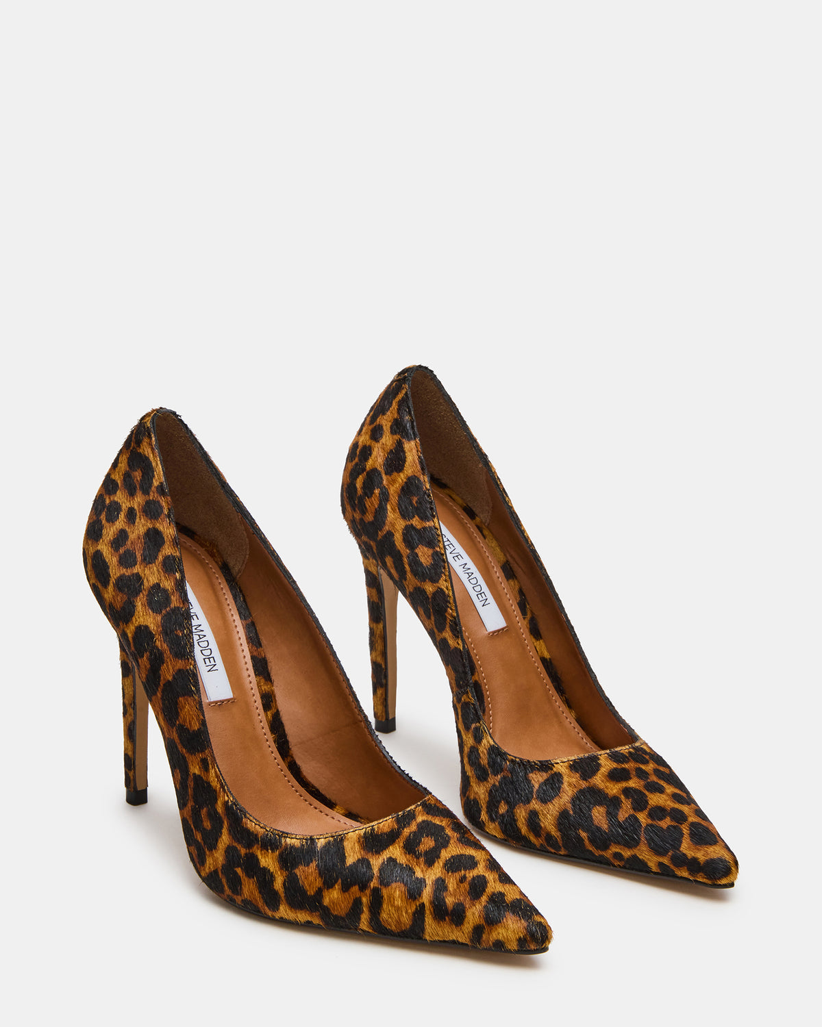 NOIR Leopard Pointed-Toe Stiletto Pump Women's Heels - Steve Madden