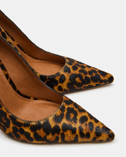NOIR Leopard Pointed-Toe Stiletto Pump Women's Heels - Steve Madden