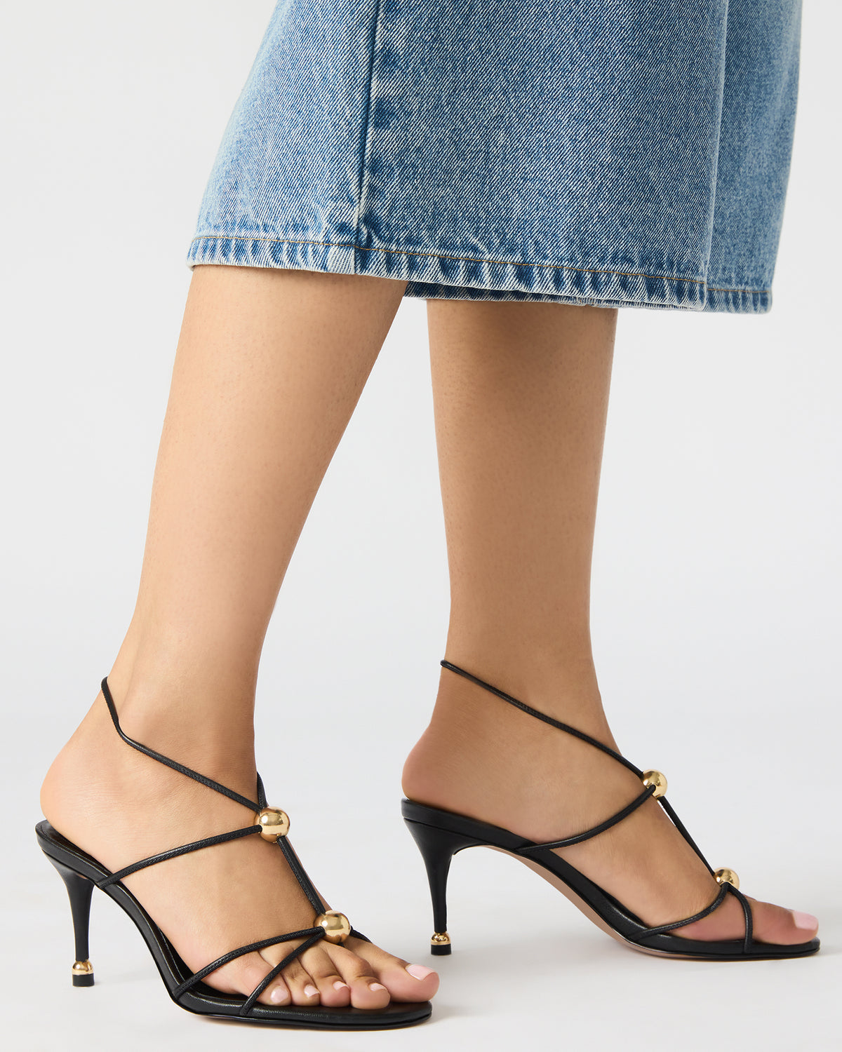 RAMOS Natural Snake Strappy Stiletto Women's Heel - Steve Madden