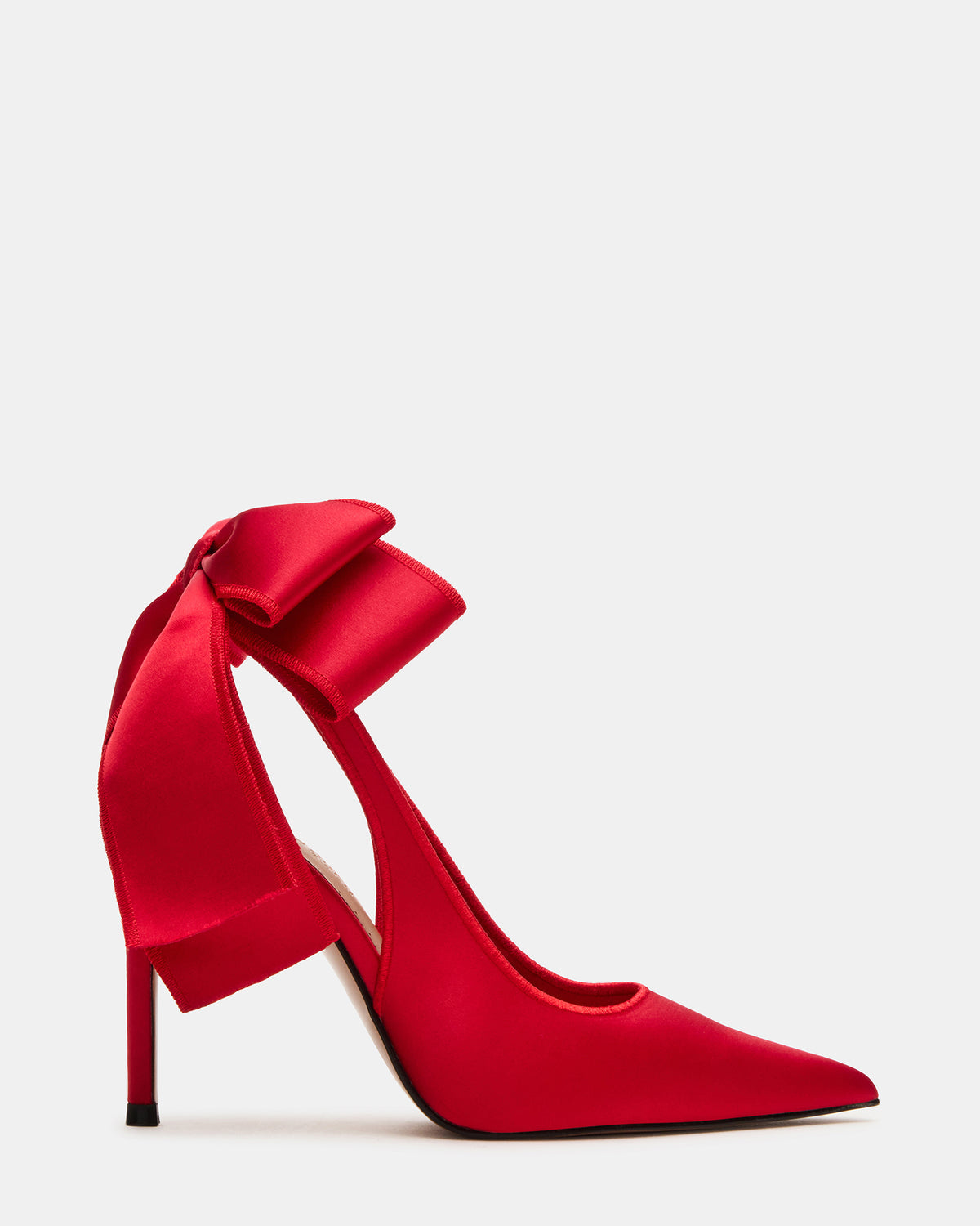 TEACUP Red Satin Women's Pointed-Toe Slingback Heel - Steve Madden