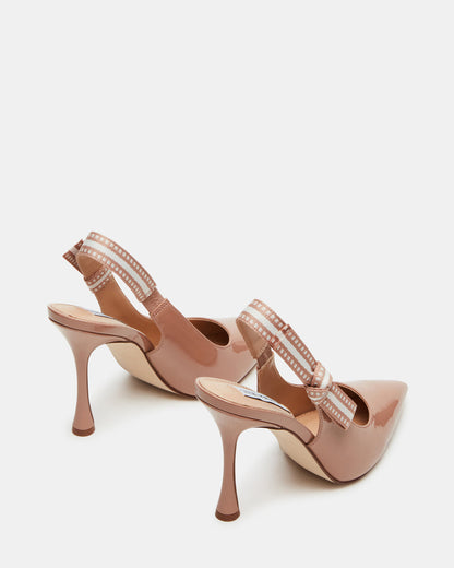 BRI Blush Patent Slingback Pump Women's Heel - Steve Madden