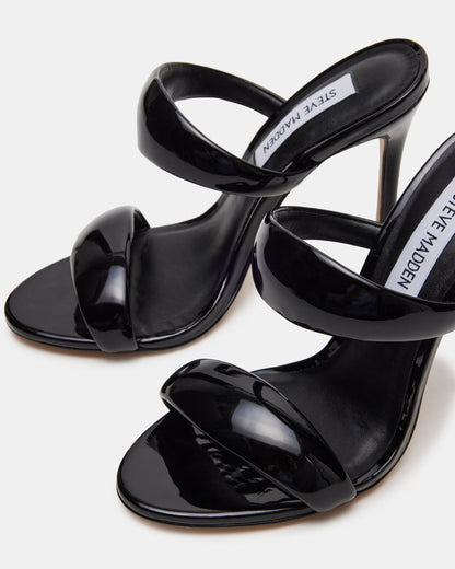 SATURN Black Stiletto Mule Women's Heel - Steve Madden