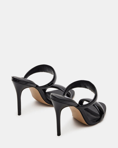 SATURN Black Stiletto Mule Women's Heel - Steve Madden