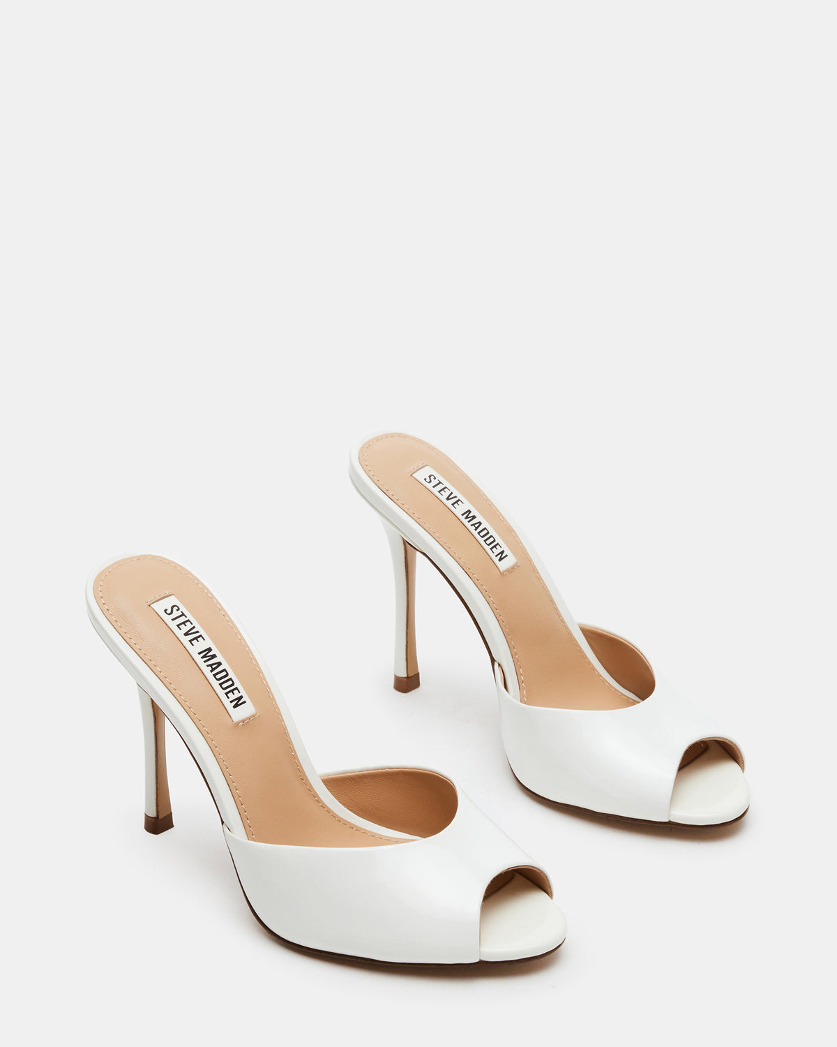 PRIYA White Patent Women's Mule - Steve Madden