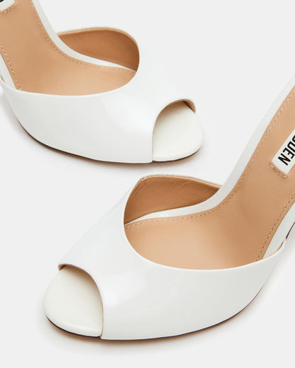 PRIYA White Patent Women's Mule - Steve Madden