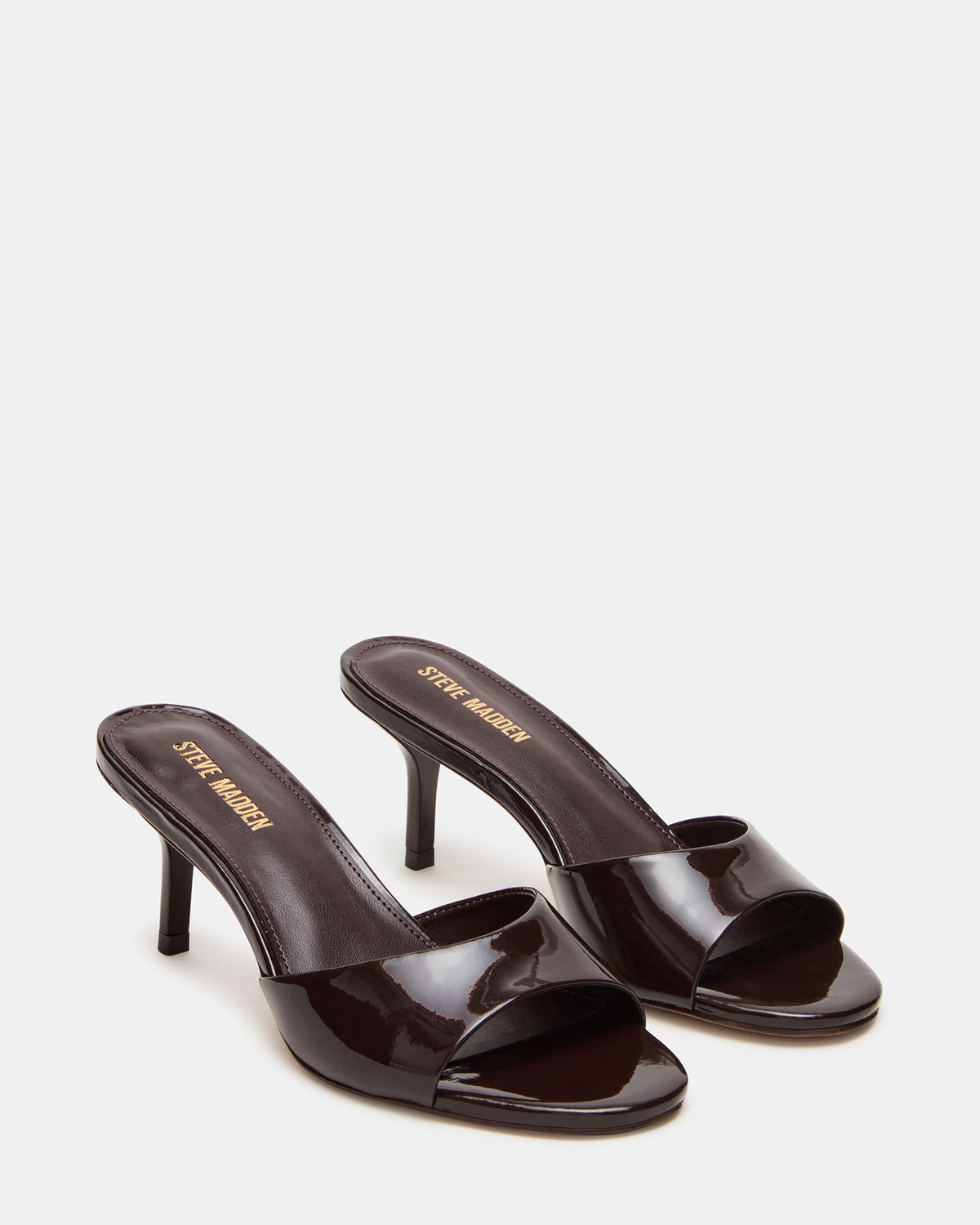 KENDRIX Brown Leather Women's Mule Heel - Steve Madden