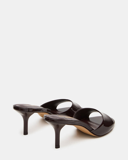 KENDRIX Brown Leather Women's Mule Heel - Steve Madden