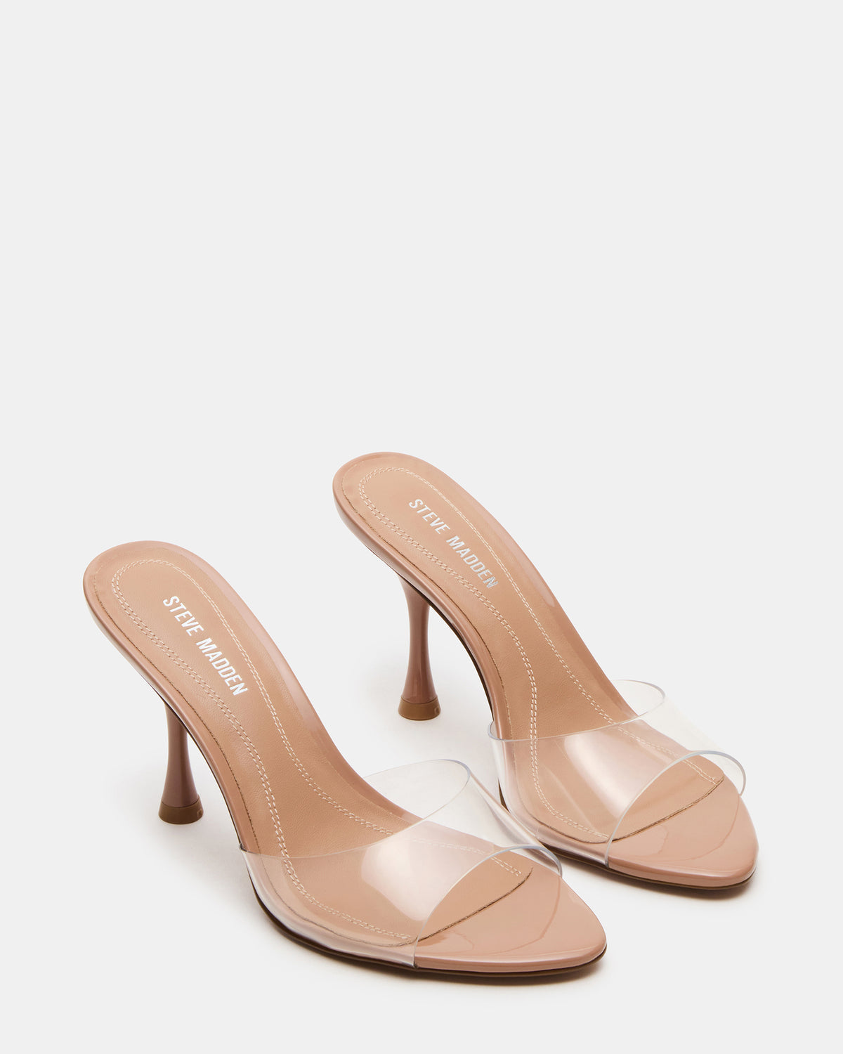 SANTI Clear Pointed-Toe Mule Women's Heel - Steve Madden
