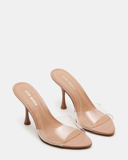 SANTI Clear Pointed-Toe Mule Women's Heel - Steve Madden