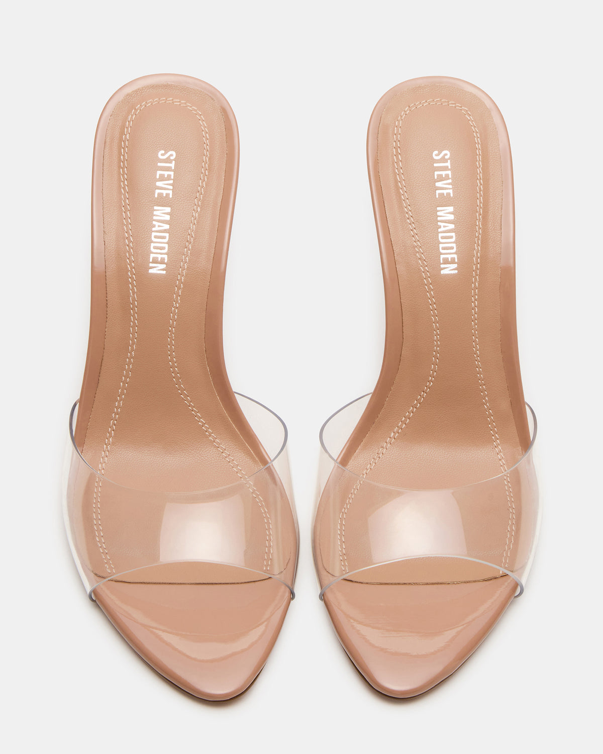 SANTI Clear Pointed-Toe Mule Women's Heel - Steve Madden