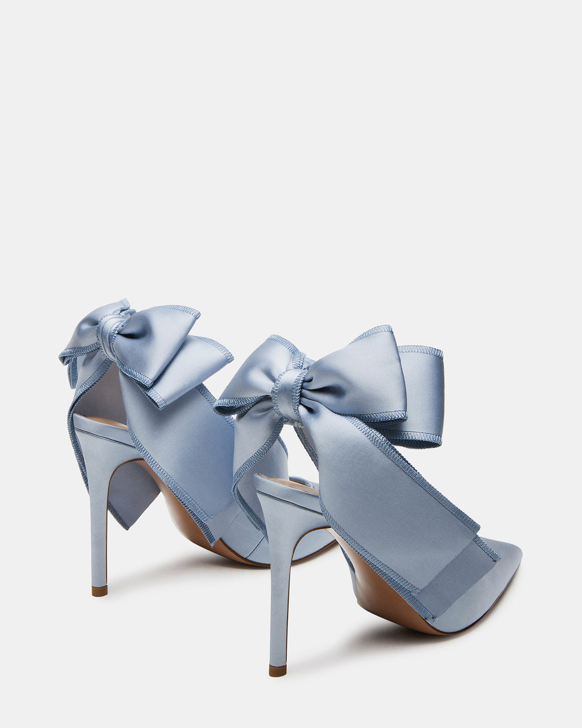 TEACUP Blue Satin Women's Pointed-Toe Slingback Heel - Steve Madden