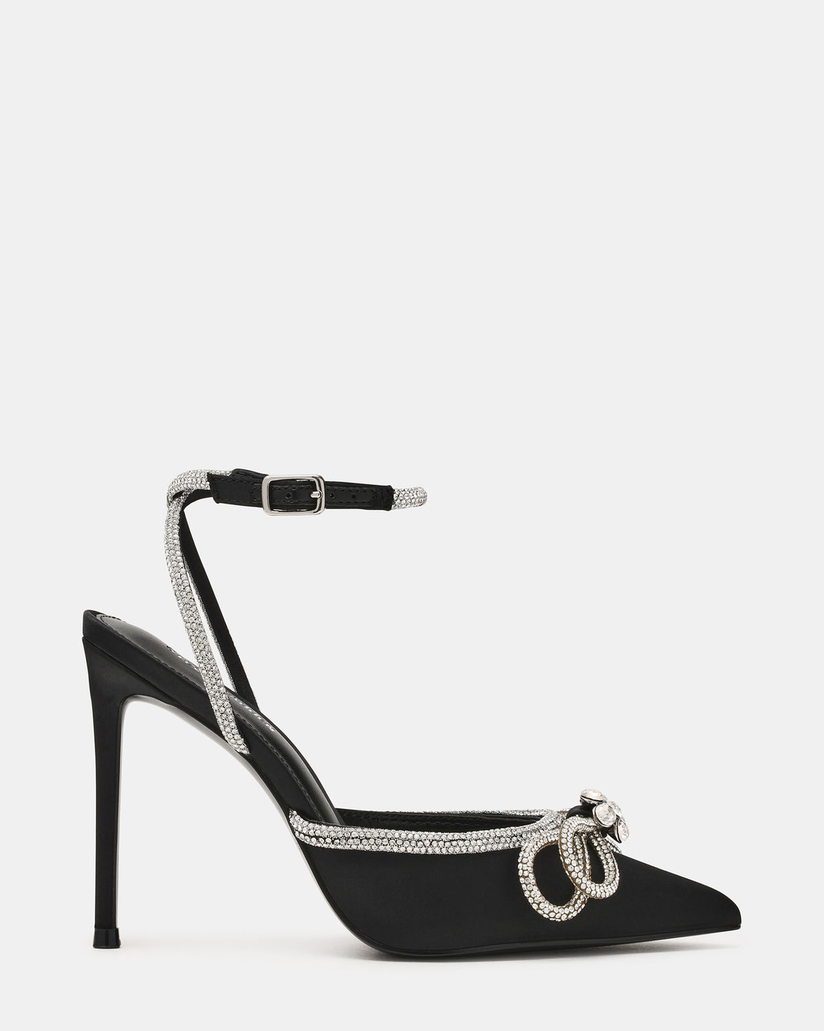 VIABLE Black Women's Rhinestone-Embellished Stilettos - Steve Madden