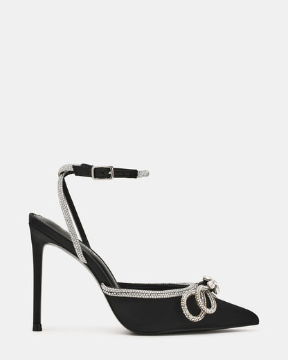 VIABLE Black Women's Rhinestone-Embellished Stilettos - Steve Madden
