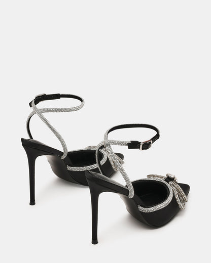 VIABLE Black Women's Rhinestone-Embellished Stilettos - Steve Madden